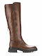 Damenstiefel Braune Leder