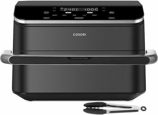 Cosori Dual Blaze TwinFry Heißluftfritteusen mit Wi-Fi & Doppelter Abnehmbarer Behälter 10lt Silber