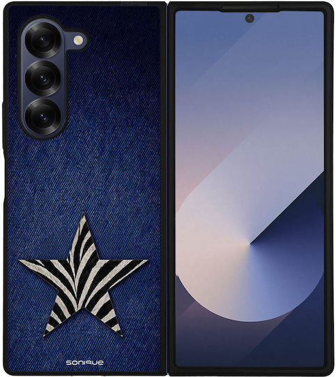 Sonique Diva Series Samsung Galaxy Z Fold 6 Denim Zebra Case