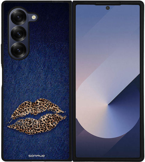 Sonique Diva Series Samsung Galaxy Z Fold 6 Denim Leopard Case
