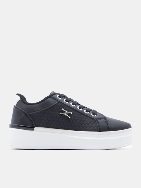 Luigi Women's Flatforms Sneakers Black
