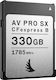 Angelbird CFexpress AV Pro B SX Card de memorie R1785/r1600 12k 330 GB