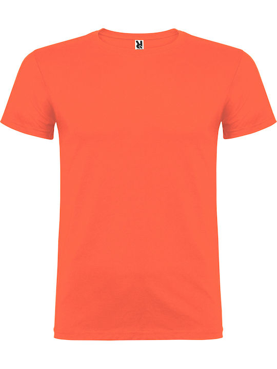 Roly Ανδρικό Διαφημιστικό T-shirt Coral