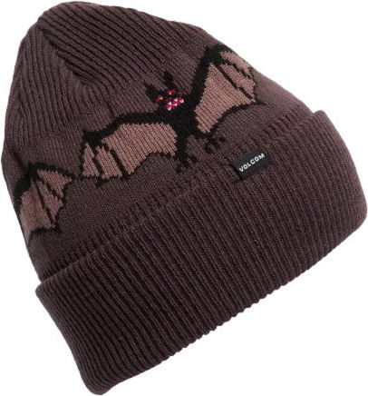 Beanie Unisex Mütze mit Rib Strick in Braun Farbe