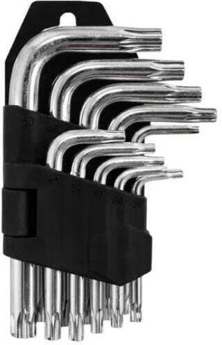 Set 9 Torx Wrenches L-Shaped