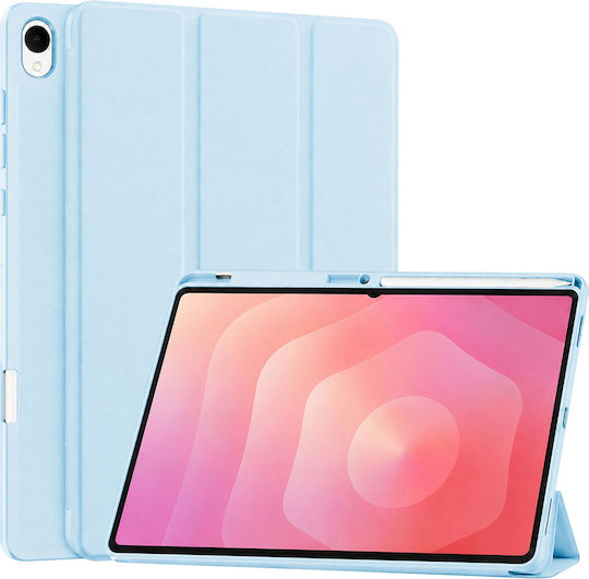 Techsuit Flex Trifold Pencil Holder Samsung Galaxy Tab S12 Plus Sky Blue