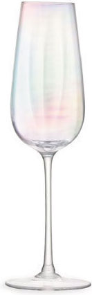 La Vie En Rose Ecru Glass Champagne Glass for Wedding