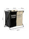Fabric Laundry Basket 55x40x60cm
