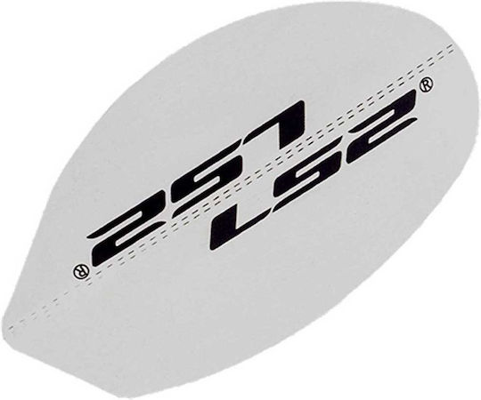 Stick-On Mechanism Cover White Helmets Ff399 Valiant Ls2