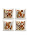 Aberto Design Aberto Design Dekorativer Kissenbezug Mehrfarbig 43x43cm