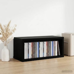 VidaXL CD Storage Rack Black Oak 40 x 17 x 17 cm