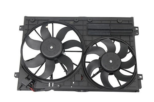 Вентилатор За Радиатор Vw Touran 03-05 Audi A3 04-07 Комплект 1k0998455a