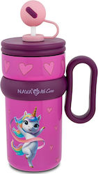 Nava Бутилка Термос Еднорог 540ml Розова