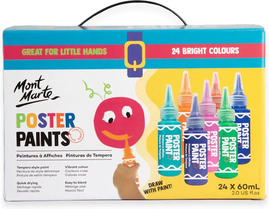 Mont Marte Tempera Paint 24 Pcs X 60ml