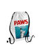 Koupakoupa Paws KP 34863 Gymbag Bb Weiß Sporttaschen Rucksack Für Das Fitnessstudio