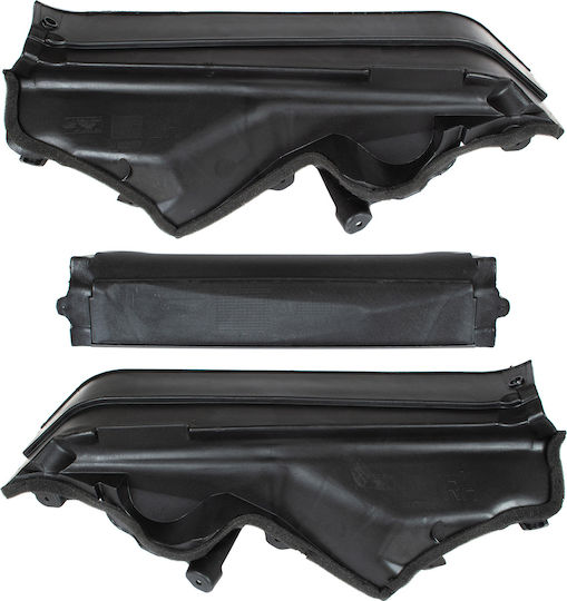 Bmw X5 E70 06-13 Cowl Upper Left + Right Engine Compartment Bulkhead + Upper Middle Firewall Cover 3 Pcs Set