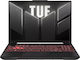 Asus TUF A16 FA607NUQ-RL014 16" IPS FHD+ 144Hz (Ryzen 7-170/16GB/512GB SSD/GeForce RTX 4050/Без операционна система) Меха сив (Международен английски клавиатура)