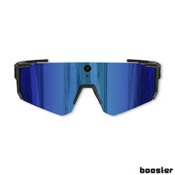 Booster Ochelari de Ciclism cu Ramă Albastră și Lentile Colorate