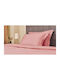 Valeria Home Set Huse Pentru Pilote 200x220cm Dublu Cu 2 Fețe De Pernă Și 1 Cearșaf Roz
