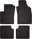 Gummi Auto Fußmatten Fiat Panda Ii Hatchback 2003-2012 Schwarz Passgenau