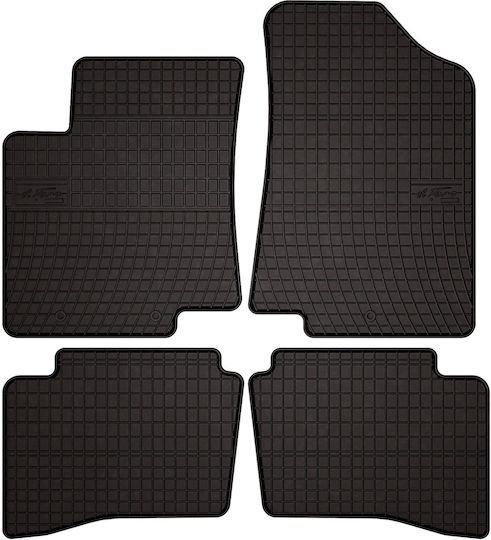 Rubber Car Mats Kia Rio Iii Ub Hatchback 2011-2017 Black Fitted