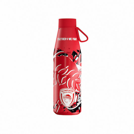 Estia Flow Recycelbare Thermosflasche Rostfreier Stahl 500ml Together We Fight mit Handgriff