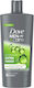 Dove +Care Refreshing Extra Moisturizing Creamy Shower Gel with Mint Scent for Men 700ml