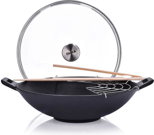 Duka Wok από Μαντέμι με Καπάκι 30cm