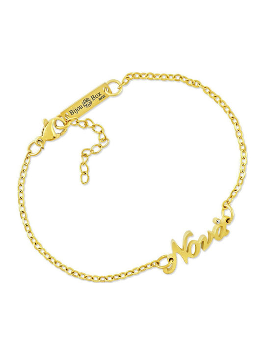 Bijou Box Damen Armband aus Stahl Vergoldet mit Zirkon