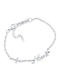 Bijou Box Damen Armband mit Kreuz-Design aus Stahl mit Zirkon