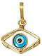 Tasoulis Jewellery Collection Charm Ματάκι από Χρυσό 9Κ
