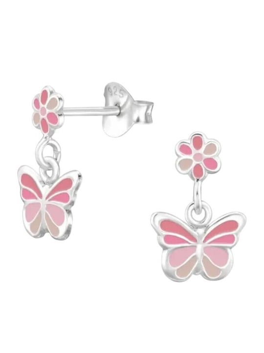 Callajewels Hypoallergene Kinderohrringe Nieten Schmetterlinge aus Silber