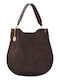 Women's Hobo Bag Suede Brown