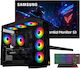 Vengeance Nightshade-V4 Desktop PC Ryzen 5-5500/16GB DDR5/512GB SSD/Radeon RX 6500 XT/Kein Betriebssystem und Samsung 24″ LS24F330EAUXEN Bildschirm