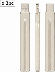 Set 3 Auto Key Blades 13# Toy40/toy48 Hyundai Toyota Lexus Set 3 Auto Key Blades 13# Toy40/toy48 Hyundai Toyota Lexus