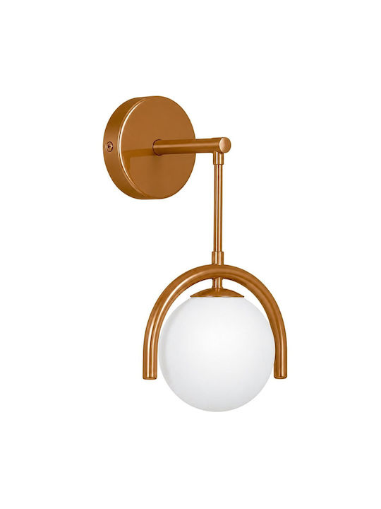 Opviq Gedik Modern Lămpi de perete cu dulie E27 Portocaliu 20cm