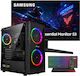 Vengeance Blackthorn-V8 Настолен компютър (Athlon-3000G/16GB DDR4/512GB SSD/Без операционна система) и Охран Samsung 24″ LS24F330EAUXEN