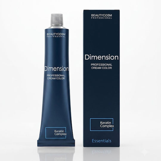 Dimension Hair Color Cream Νο1, Μαύρο Μπλε, Επαγγελματική Βαφή Μαλλιών Με Σύμπλεγμα Πρωτεϊνών Κερατίνης 100ml