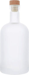 Glass Little Bottle Matte Cap 200ml 6x16cm 0503365 Faitakis Ftk-0503365