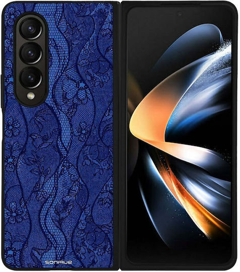 Sonique Diva Series Samsung Galaxy Z Fold 4 Blue Lace Case