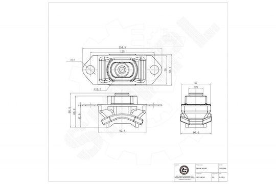 Αριστερό Στήριγμα Κινητήρα Dacia Duster Logan Sandero Renault Logan I 6001548160