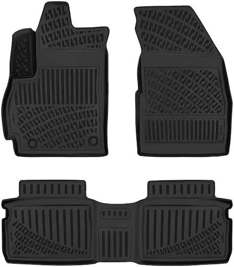 Car Mats Raised Sides 3D Rubber TPE Chery Omoda 5 2022+ Rizline 3 Pieces Black
