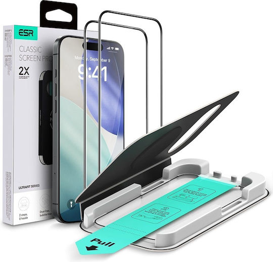 ESR Full Glue Tempered Glass 2τμχ (iPhone 17 / 17 Pro / 16 Pro)