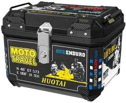 Motorcycle Top Case 57l – Waterproof & Durable Aluminum Lock Internal Lining Universal Installation