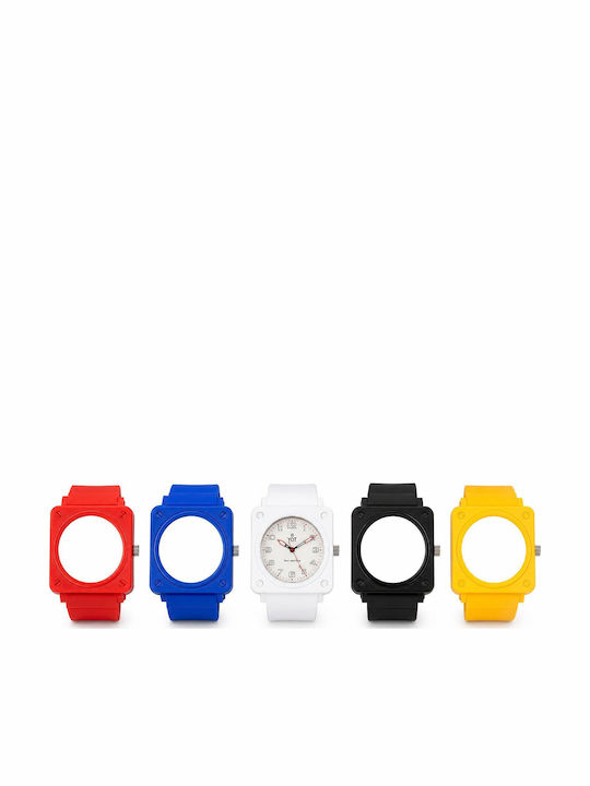Yot Watch Ρολόι με Καουτσούκ Λουράκι