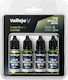 Acrylicos Vallejo True Комплект Цветове За Моделиране Амбър Зелен 4бр
