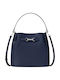 Damenhandtasche aus Leder Navy
