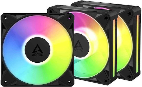 Arctic BioniX P14 A-RGB Вентилатор за кутия 140mm (2500rpm / 110cfm) със Свързване 4-изводна ШИМ 3бр
