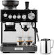 Breville Barista Sense Automatic Espresso Machine 15bar for Cappuccino with Grinding Mill Black VCF187X-01