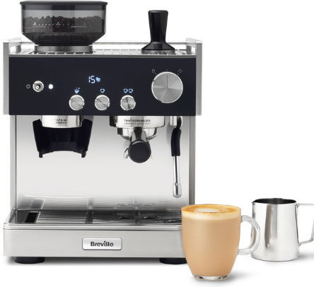 Breville Barista Signature Automatic Espresso Machine 2350W 15bar Pressure for Cappuccino with Grinding Mill VCF161X-01